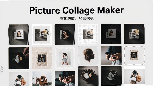 Picture Collage Maker����ƴ��ģ��չʾ��չʾ���񲼾ֺͶ���ģ����ʽ������Ϊǳ��ɫ��ͻ���������ƺ�ģ��Ч��