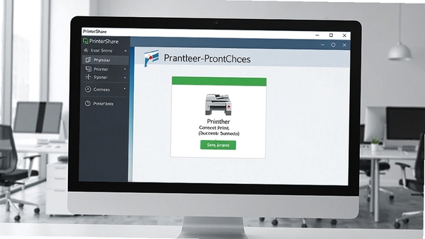 PrinterShare���������ͼ��չʾԶ�̴�ӡ���ܣ�����Ϊ�ִ��칫�ң�������Ļ����ʾ��ӡ�����ӳɹ�״̬��������������