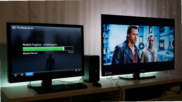 չʾPS3 Media Server�ں�̨����ʵʱת�룬�����е�����Ļ��ʾת���������ͬʱPS3�����������������Ÿ����Ӱ��ɫ�����ޣ��Ƽ���ʮ�㡣