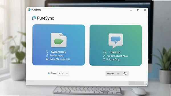 һ��չʾPureSync����������Ľ�ͼ������������ʾ�ļ�ͬ���ͱ���ѡ�����Ϊ�ִ��������滷��������������ɫ�ʺ�г��ͻ�������������Ժ�רҵ�ԡ�