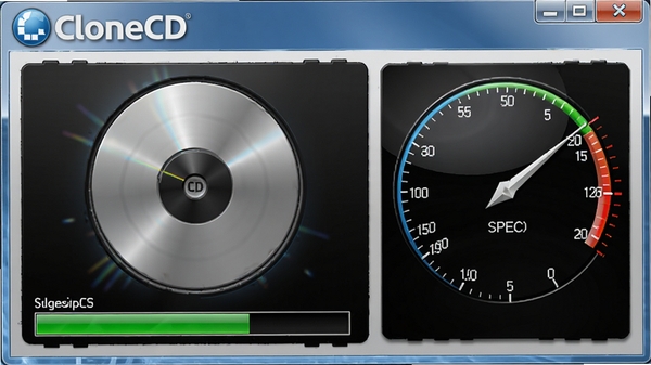CloneCD���ٿ�¼���̶�̬ͼ��չʾ��¼���Ⱥ��ٶȣ��������CloneCD��־