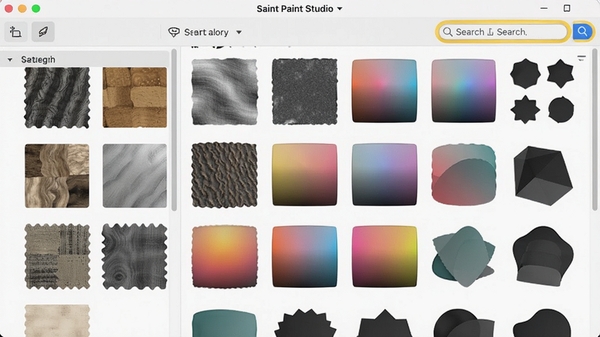 Saint Paint Studio�����е��زĿ���壬չʾ�����������������������״�زģ��������࣬������������
