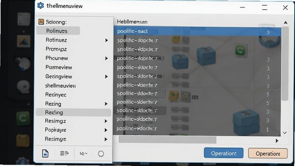 shellmenuview�Ҽ��˵����ƽ��棬չʾ�˵����б��Ͳ�����ť