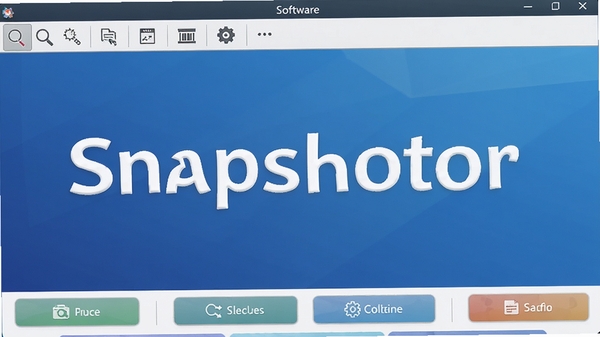 Snapshotor�����������ͼ��չʾ���Ĺ������͹��ܰ�ť������Ϊ������ɫ����ͻ����������