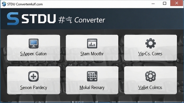 STDU Converter�������ͼ��չʾ����logo����Ҫ���ܰ�ť�������רҵ
