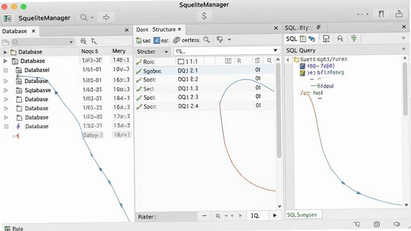 SQLiteManager�������ͼ��չʾ���ݿ��б������ṹ�༭����SQL��ѯ���ڣ�����ִ����