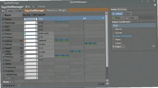 SQLiteManager���ṹ��������棬չʾ�ֶ����Ա༭������������ѡ�ɫ������