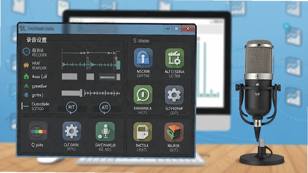 Total Recorder Editorʹ��ָ��ʾ��ͼ��չʾ¼���������͹���ͼ�꣬����Ϊ�����������˷磬�������ֱ�ס�