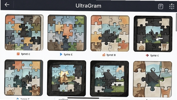 UltraGramƴͼģ��ѡ����棬չʾ����ƴͼ���ֺͷ��