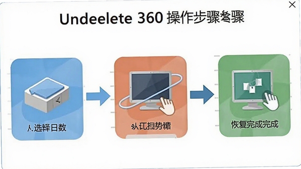 Undelete 360��������ͼʾ����ѡ����̵��ָ���ɣ���������
