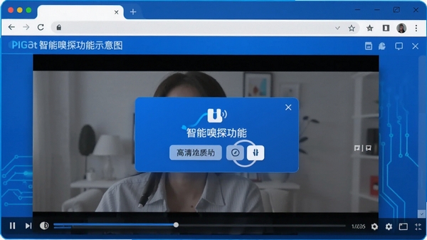 VideoGet������̽����ʾ��ͼ�������������Ƶʱ�����Զ�����������ʾ�����廭��ѡ������������Ƽ�����ɫ