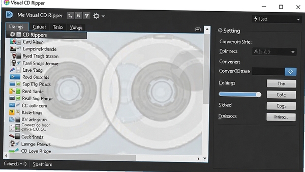 Visual CD Ripper�������ͼ��չʾCD�����б���ת��������壬��Ƽ��רҵ