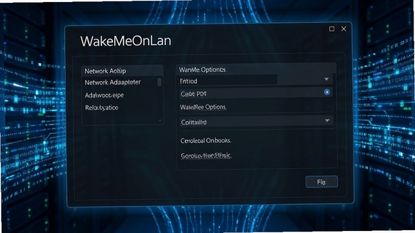 WakeMeOnLan���ý��棬չʾ�����������ͻ���ѡ���������ɫ���������Ƽ���