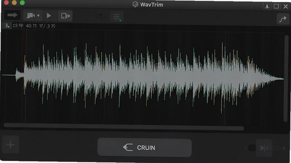 WavTrim�������ͼ�����Ĳ���ͼչʾ���ü���ť�����ɼ�������Ϊ��ɫרҵ��Ƶ�������