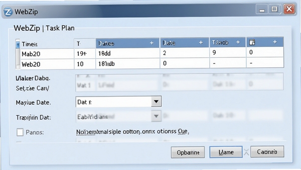 WebZip ����ƻ����ô��ڣ���ʾʱ���������ѡ�������ѡ����רҵ������Ϊ����ɫ