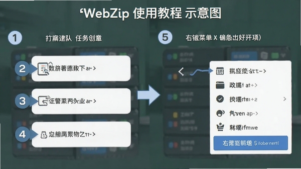 WebZip ʹ�ý̳�ʾ��ͼ��չʾ������к��Ҽ��˵�ѡ����в����ţ����������