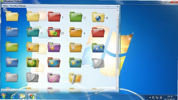 windows7彩色文件夹软件界面截图,展示多彩文件夹图标和简洁的操作面板,背景为Windows 7桌面风格,图标色彩鲜艳,界面清晰直观。
