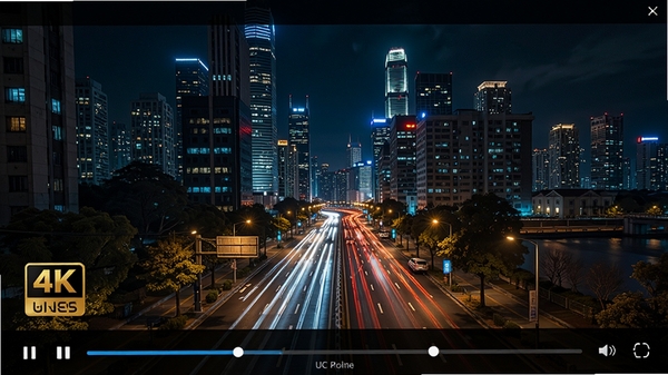 UCʽ����������4K������Ƶ���棬����ҹ����ϸ�ڷḻ��ɫ�����ޣ����Ž����������޿���