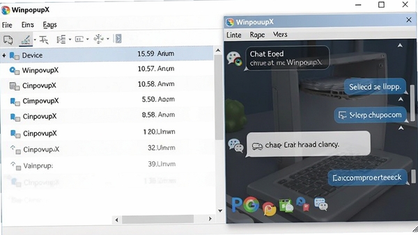 WinpopupX���������ͼ��չʾ�������豸�б������촰�ڣ�������ִ�