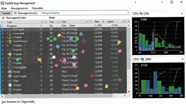 Task98����������������ͼ��չʾ��ϸ�Ľ����б���CPU�ڴ�ռ��ͼ��