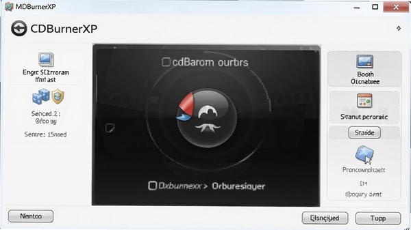 CDBurnerXP�������ͼ��չʾ���Ŀ�¼�������͹��ܰ�ť