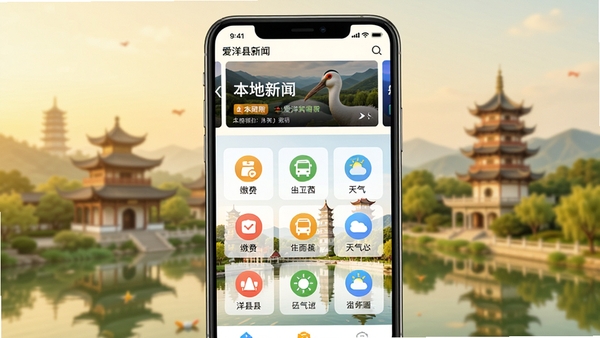 һ�������ֻ���Ļչʾ������APP�����棬���������¼�࣬����Ϊ���������ֲ�ͼ���в�Ϊ�������Ź���ͼ�꣨��ɷѡ�������������������Ϊ���صر꽨������԰����ʵ��������ɫ��������ů��ͻ�����ػ���ʵ���ԡ�