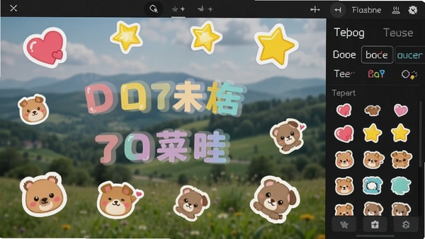 ͼƬ���������༭���棬һ����Ƭ�������˶�̬���ֺͲ�ɫ��ֽ�������Ե���������ʾ����ֽ�������ġ����ǡ�С����ȣ�������ģ���ķ羰�գ������Ҳ���������ʽ����ֽѡ����壬���廭�������Ȥ��ͻ������༭���ܡ�