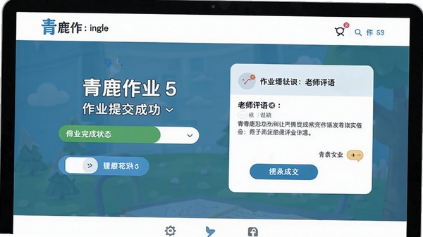 ��¹��ҵ5��ҵ�ύ�ɹ�ҳ�棬������ҵ���״̬����ʦ����������Ѻ�