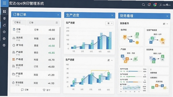 ���dps��ӡ����ϵͳ�������ͼ��չʾ�����б����������ȺͲ��񿴰��������ģ�飬�������ִ���Լ�����ݿ��ӻ�����