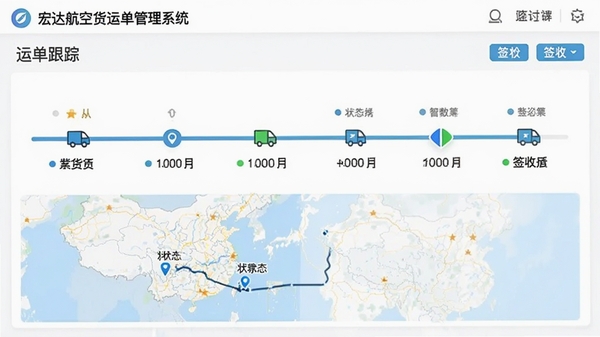 ��ﺽ�ջ��˵�����ϵͳ�˵����ٽ��棬��ʾ����ӷ�����ǩ�յĽڵ�ʱ���ߣ���ͼ�켣��״̬ͼ�꣬����ɫ������Ϣ���ӻ������Բ�������