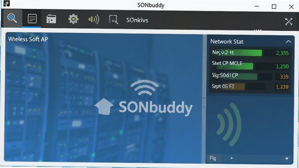 ������AP��SONbuddy�������������ͼ��չʾ���Ĺ�����������״ָ̬ʾ