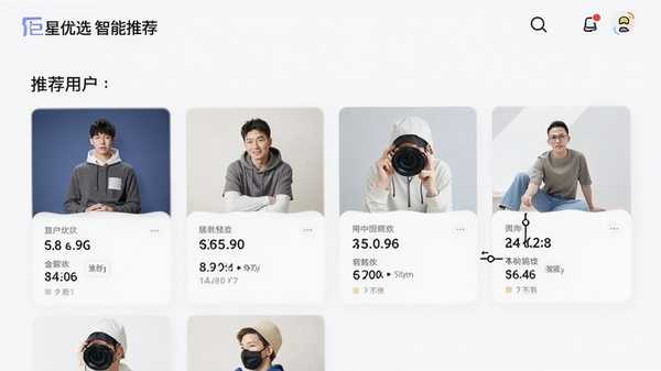 ������ѡ�����Ƽ�ҳ�棬�����û�ƫ��չʾ���Ի���Ʒ��Ƭ��������ˬ���Ƽ��㷨ʾ��ͼ