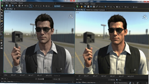 ����ĵ�֮3ds Maxƪһ��Ӧ����ȾԤ���3ds Max�ӿ���������ȾЧ���Ա�ͼ