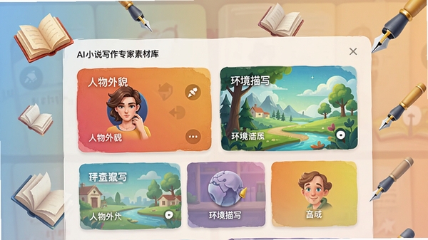 AIС˵д��ר���زĿ���棬չʾ���࿨Ƭ�硰������ò����������д����ɫ�ʷḻ�������࣬������Ʈ�����鱾�ͱʵ�ͼ��