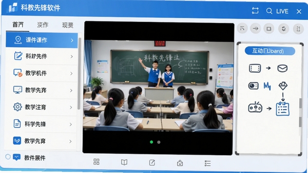 �ƽ��ȷ�����������չʾͼ�����������������Ϊ�μ��б����Ҳ�Ϊ�����װ壬�м���ʾ��ѧֱ�����棬ɫ������ɫ�Ͱ�ɫΪ�������ֿƼ��������רҵ�С�