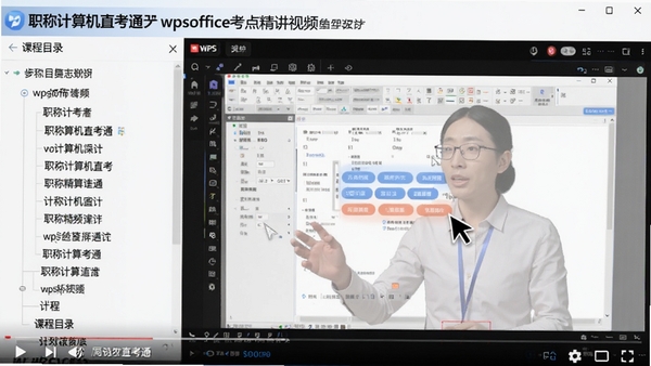 ְ�Ƽ����ֱ��֮ͨwpsoffice���㾫����Ƶ����ҳ�棬���Ϊ�γ�Ŀ¼�����Ҳ�ΪWPS������ʾ���棬��ʦ�������ؼ���ť��������רҵ�Ѻ�