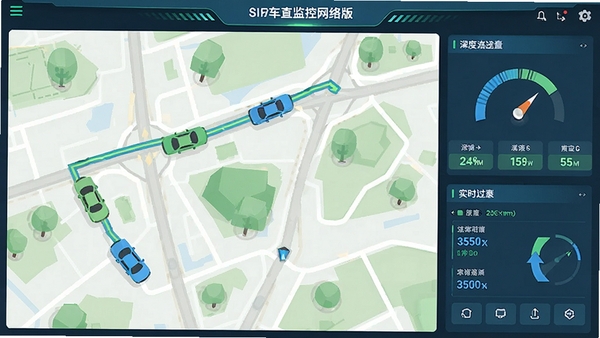 ������������ʵʱ׷�ٹ��ܽ��棬��ʾ���������ڵ�ͼ���ƶ��켣�������ٶȡ�����������壬�ִ���ƽ����ƣ���ɫ����ɫ��ɫ���Ƽ���ǿ