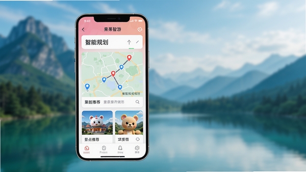 һ��չʾ��������APP�������ֻ��ϵ�Ч��ͼ��������ģ����ɽˮ�羰������������ʾ����·�߹滮�뾰���Ƽ���Ƭ������ִ���Լ��ɫ��������