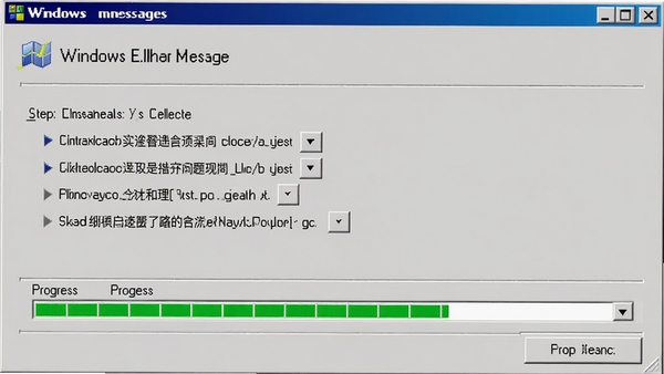 ms windows error messages����򵼽��棬����ʽѡ���������󣬽�������ʾ��������