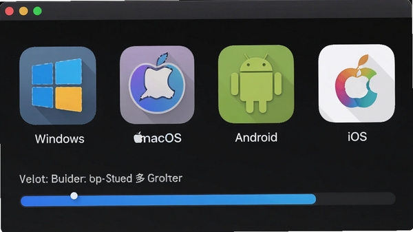 demo builder һ��������ƽ̨���棬��ʾWindows��macOS��Android��iOSͼ�꣬�����������������
