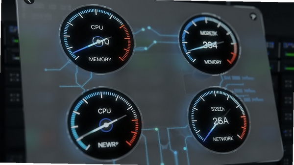 ef system monitor��ʵʱ��������д���ĸ�Բ���Ǳ��ֱ���ʾCPU���ڴ桢���̡�����ʹ���ʣ�����Ϊ��͸��ë����Ч�������ֺ�ָ�������ɼ�������Ƽ���ʮ��