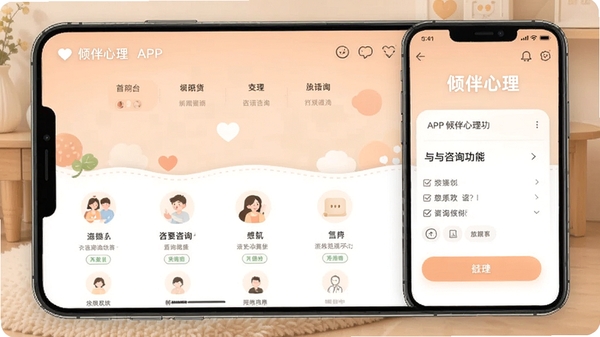 �������APP�����ͼ��չʾ��ܰ����ҳ������������ѯ���ܣ�ɫ���������