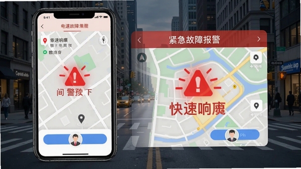 ���ݹܼ�APP�еĽ������ϱ������棬���е�ͼ��λ���ܣ���ɫ������ʶ��Ŀ������Ϊ���нֵ������ֿ�����Ӧ�ķ�������