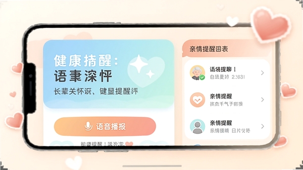 ����APP�ĳ����ػ�ģʽ���棬��ʾ������Ľ������ѿ�Ƭ������������ť�����������б���������ͣ��а���Ԫ��