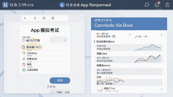 ��Ṥ����appģ�⿼�Խ��棬չʾ���⿨�ͳɼ���������
