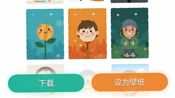 Ȥͼ��ֽͼƬԤ��ҳ�棬�ײ�չʾ�����ء��͡���Ϊ��ֽ�������������ܰ�ť