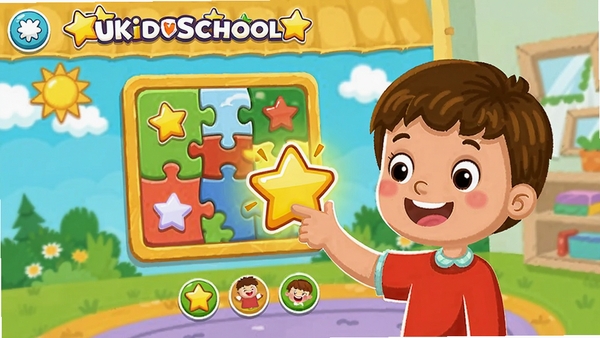 UKidSchool����ѧϰ���棬�������ƴͼ���񣬻�����ǽ���������ɫ������