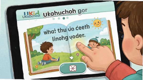 UKidSchool�汾�Ķ����棬��������ָ���Ӣ�Ļ汾���з�����ʾ��¼����ť