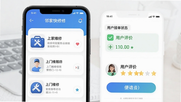 �ڼҿ���APP����չʾ����������ά�޷����б���ʦ���ӵ�״̬���û������Ǽ�����������ˬ��࣬ͻ�������רҵ�С�