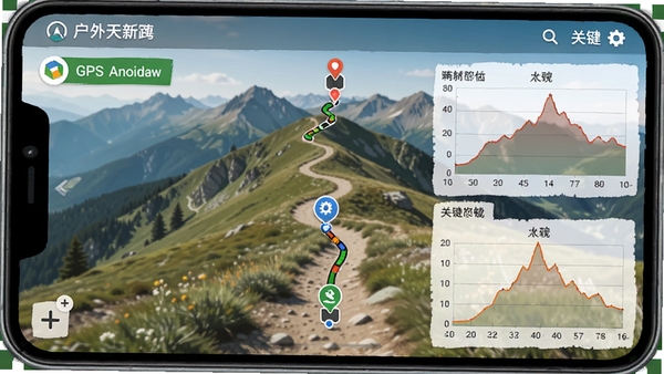 �����컧�⵼�����棬��ʾɽ��С����GPS�켣·�ߣ����к�������ͼ�͹ؼ�����